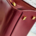 YSL Uptown Small Bag Red Box Leather and Gold Hardware #RYEK-1 - Image 15