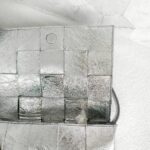 Bottega Veneta Cassette Medium Classic Metallic Silver Leather with Silver Hardware #RYLR-2 - Image 5