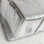 Bottega Veneta Cassette Medium Classic Metallic Silver Leather with Silver Hardware #RYLR-2 - Image 15