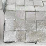 Bottega Veneta Cassette Medium Classic Metallic Silver Leather with Silver Hardware #RYLR-2 - Image 21