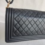 Chanel Boy Medium 25cm Black Lambskin with Gold Hardware #RYTR-1 - Image 5