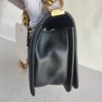 Chanel Boy Medium 25cm Black Lambskin with Gold Hardware #RYTR-1 - Image 7