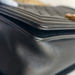 Chanel Boy Medium 25cm Black Lambskin with Gold Hardware #RYTR-1 - Image 14