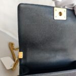 Chanel Boy Medium 25cm Black Lambskin with Gold Hardware #RYTR-1 - Image 19