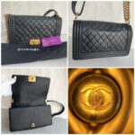 Chanel Boy Medium 25cm Black Lambskin with Gold Hardware #RYTR-1 - Image 2