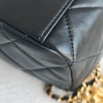 Chanel Camera Bag Black Lambskin with Gold Hardware #RKCU-1 - Image 13