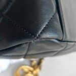 Chanel Camera Bag Black Lambskin with Gold Hardware #RKCU-1 - Image 16
