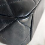 Chanel Camera Bag Black Lambskin with Gold Hardware #RKCU-1 - Image 15