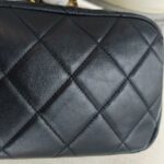 Chanel Camera Bag Black Lambskin with Gold Hardware #RKCU-1 - Image 6