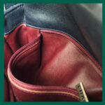 Chanel Coco Handle Medium Black/Maroon Grained Calfskin with Rustic Silver Hardware #RYKO-2 - Image 38