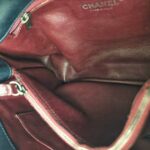 Chanel Coco Handle Medium Black/Maroon Grained Calfskin with Rustic Silver Hardware #RYKO-2 - Image 43