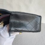 Chanel Medium Double Flap Black Grained Calfskin with Gold Hardware #RYTO-1 - Image 10