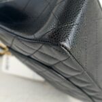 Chanel Medium Double Flap Black Grained Calfskin with Gold Hardware #RYTO-1 - Image 15