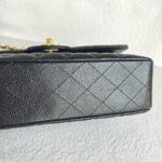 Chanel Medium Double Flap Black Grained Calfskin with Gold Hardware #RYTO-1 - Image 13