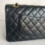 Chanel Medium Double Flap Black Grained Calfskin with Gold Hardware #RYTO-1 - Image 6