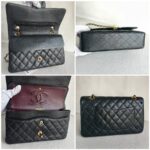 Chanel Medium Double Flap Black Grained Calfskin with Gold Hardware #RYTO-1 - Image 3