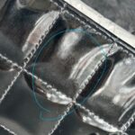 Chanel Vintage Chocolate Bar Flap Bag/Clutch Black Patent Leather with Gold Hardware #RYEU-2 - Image 16