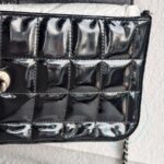 Chanel Vintage Chocolate Bar Flap Bag/Clutch Black Patent Leather with Gold Hardware #RYEU-2 - Image 9