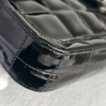 Chanel Vintage Chocolate Bar Flap Bag/Clutch Black Patent Leather with Gold Hardware #RYEU-2 - Image 21