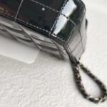 Chanel Vintage Chocolate Bar Flap Bag/Clutch Black Patent Leather with Gold Hardware #RYEU-2 - Image 20