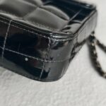 Chanel Vintage Chocolate Bar Flap Bag/Clutch Black Patent Leather with Gold Hardware #RYEU-2 - Image 22