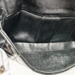 Chanel Vintage Chocolate Bar Flap Bag/Clutch Black Patent Leather with Gold Hardware #RYEU-2 - Image 27