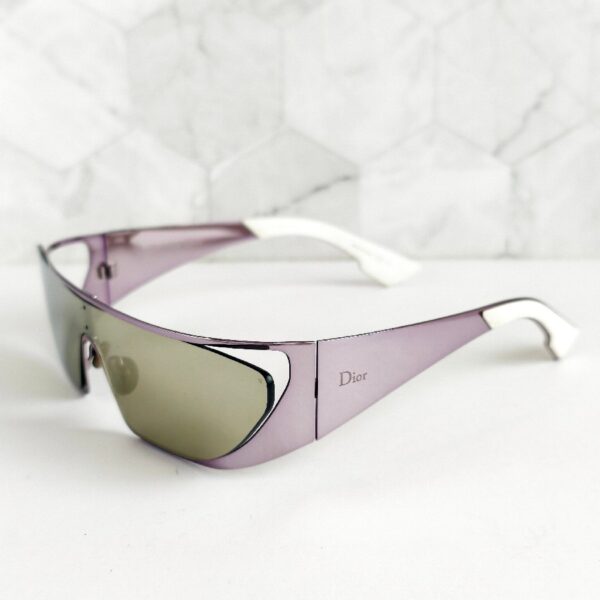 DIOR X RIHANNA Sunglasses PurpleWhite Frame with Silver Hardware #RYLL-5