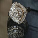 Diamond Ring 10k Yellow Gold Jewellery #RYTC-1