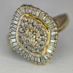 Diamond Ring 10k Yellow Gold Jewellery #RYTC-1 - Image 2