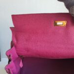 Hermes Kelly 35CM Tosca Pink Clemence Leather With Gold Hardware Bag #KTKK-1 - Image 29