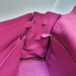 Hermes Kelly 35CM Tosca Pink Clemence Leather With Gold Hardware Bag #KTKK-1 - Image 32