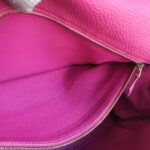 Hermes Kelly 35CM Tosca Pink Clemence Leather With Gold Hardware Bag #KTKK-1 - Image 34