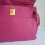 Hermes Kelly 35CM Tosca Pink Clemence Leather With Gold Hardware Bag #KTKK-1 - Image 6