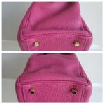 Hermes Kelly 35CM Tosca Pink Clemence Leather With Gold Hardware Bag #KTKK-1 - Image 18