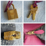Hermes Kelly 35CM Tosca Pink Clemence Leather With Gold Hardware Bag #KTKK-1 - Image 28