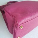 Hermes Kelly 35CM Tosca Pink Clemence Leather With Gold Hardware Bag #KTKK-1 - Image 14