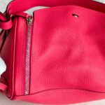 Hermes Lindy 30CM Rose Extreme Clemence Leather with Palladium-plated Hardware #RKLY-2 - Image 9