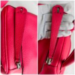 Hermes Lindy 30CM Rose Extreme Clemence Leather with Palladium-plated Hardware #RKLY-2 - Image 28