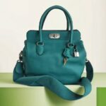 Hermes Toolbox 26cm Malachite Swift Leather with Palladium Plated Hardware #RKCL-1