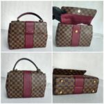 LV Bond Street Brown Damier Ebene Coated Canvas with Leather and Gold Hardware #GULRK-1 - Image 2