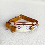 LV Bracelet Multicolor Monogram Coated Canvas with Leather and Gold Hardware #RYCE-8