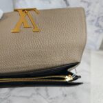 LV Capucine Wallet Galet Taurillon Leather with Gold Hardware #GUUET-1 - Image 12