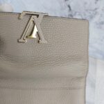 LV Capucine Wallet Galet Taurillon Leather with Gold Hardware #GUUET-1 - Image 3