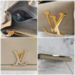 LV Capucine Wallet Galet Taurillon Leather with Gold Hardware #GUUET-1 - Image 15