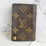 LV Card Holder Brown Monogram Coated Canvas with Gold Hardware #RYCE-6 - Image 2