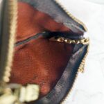 LV Key /Coin Pouch Brown Monogram Coated Canvas with Gold Hardware #RYCE-7 - Image 10