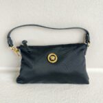 Versace Bag Black Satin with leather and Gold Hardware #RYYS-3