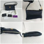 Versace Bag Black Satin with leather and Gold Hardware #RYYS-3 - Image 2