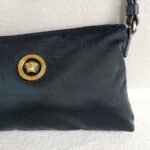 Versace Bag Black Satin with leather and Gold Hardware #RYYS-3 - Image 4