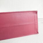 C.Dior Book Tote Medium Maroon Calfskin Bag #RYRU-3 - Image 11